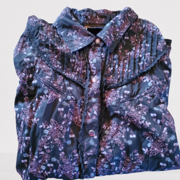 Ariat Western Button Down Long Sleeve - Picture 2 of 5